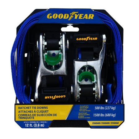 GOODYEAR 12ft 500 lb Ratchet Tie Down GY5000